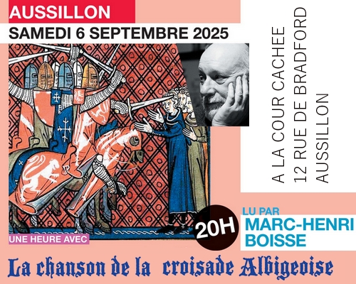La Chanson de La Croisade Albigeoise | Samedi 6 sept. 2025 à 20h